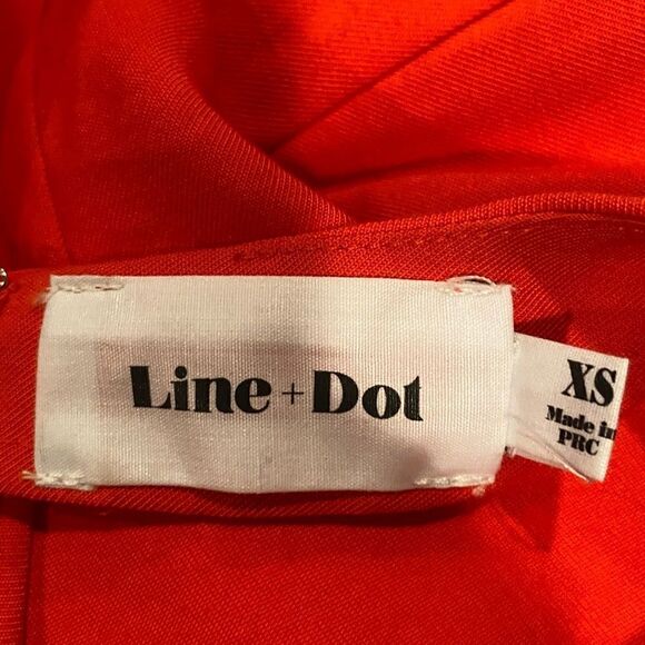 Line + Dot Wrap Dress Sleeveless Size XSmall - Picture 7 of 11